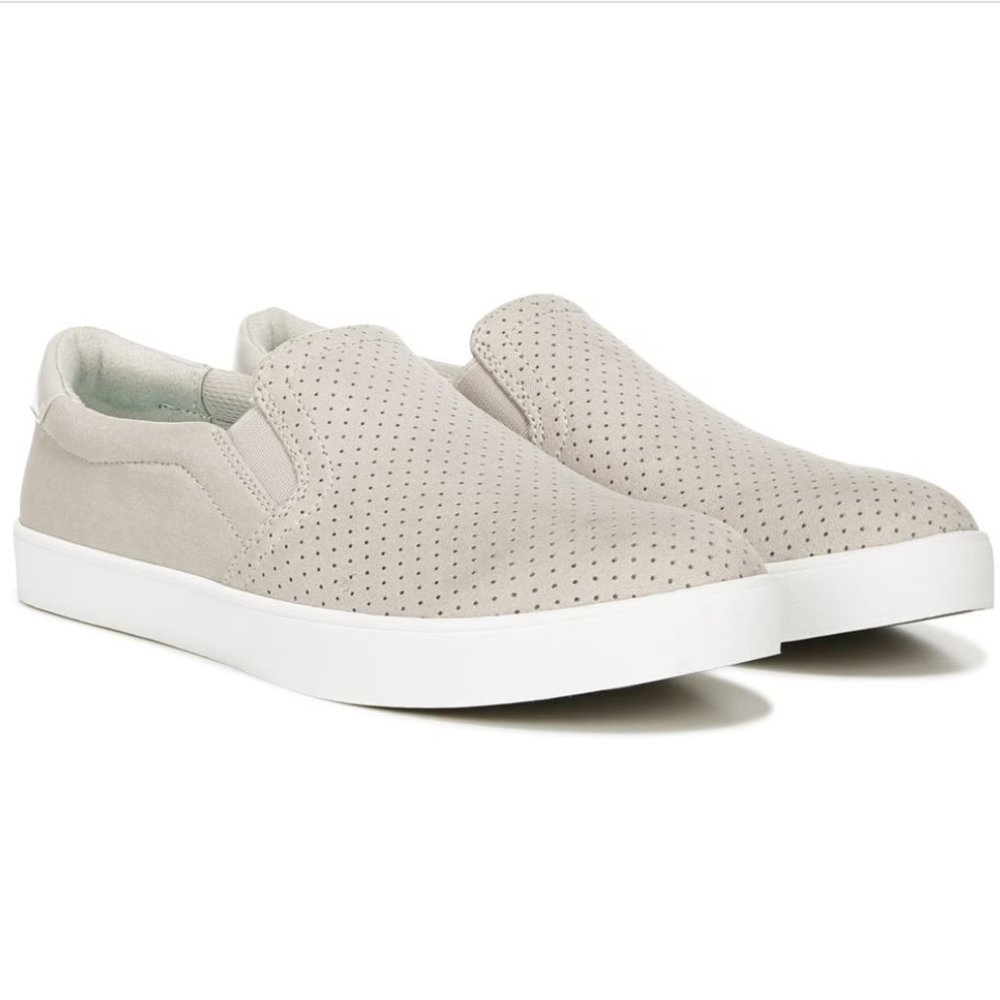 Women's Dr Scholl's Madison Suede Perforated Slip On Sneakers - Greige -…